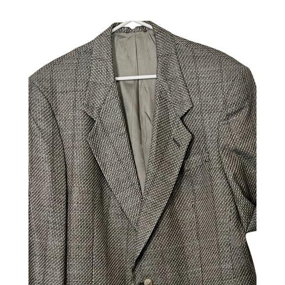 Christian Dior Monsieur Blazer Mens Size 46R Gray Blue Single Breasted Vintage - Picture 4 of 10